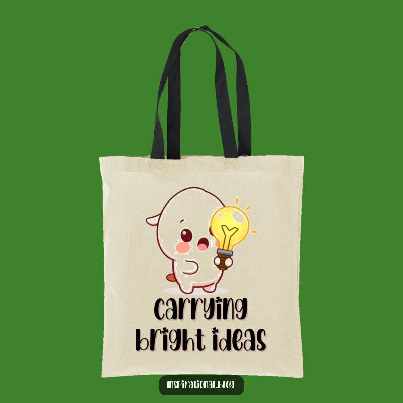 Funny Idea Bulb Tote Bag: Carry Your Brightest Ideas, Your Perfect Funny Gift!