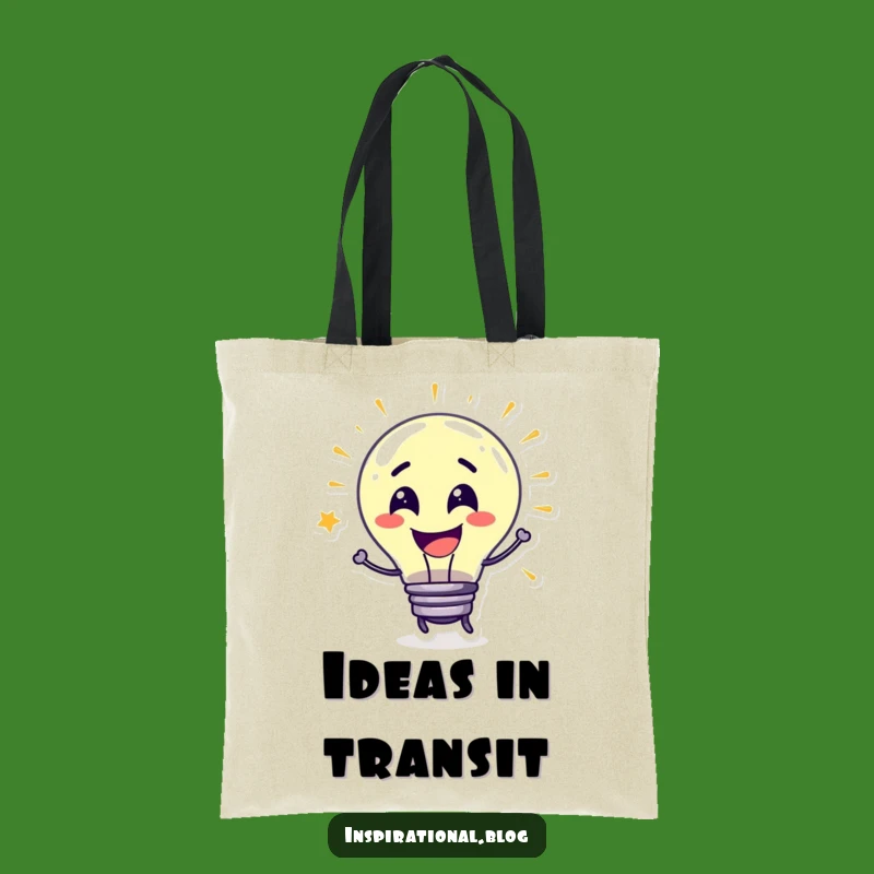Funny Lightbulb Idea Tote Bag: Carry Your Brilliance with a Smile