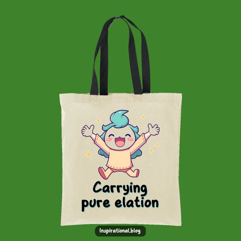 Funny Sparkle Leap Tote Bag: Carry Your Joyful Energy Everywhere