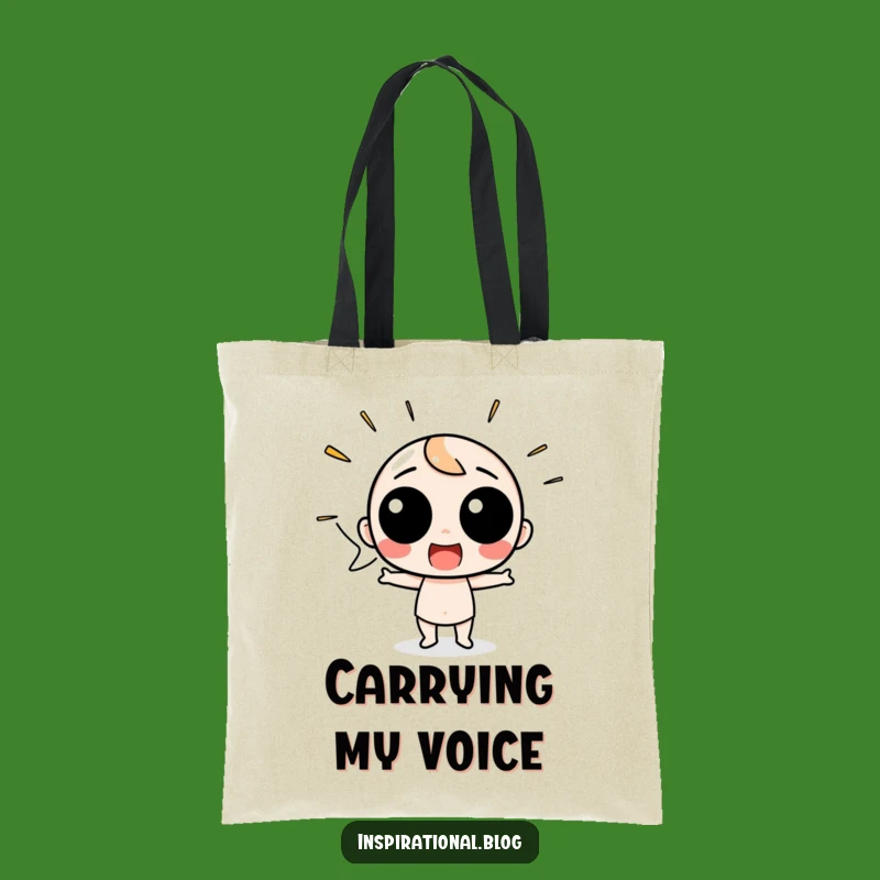 Funny Speech Bubble Tote Bag: Carry Your Excitement Everywhere
