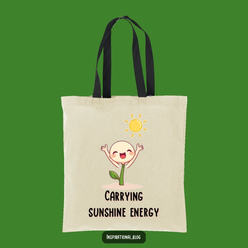 Funny Sprout Sun Reach Tote Bag: Carry Your Sunshine - Ideal Eco-Friendly Gift