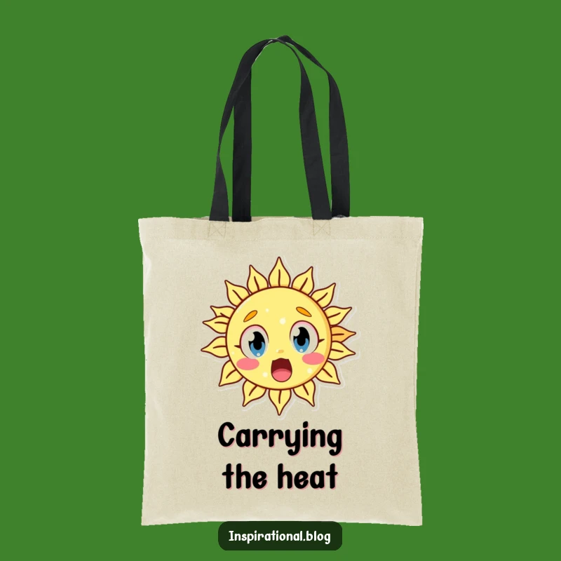 Funny Surprised Sun Tote Bag: Carry Your Day with Astonished Cheer